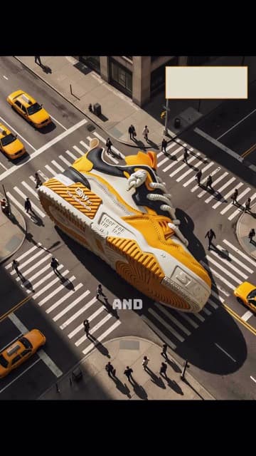 AI sneaker campaign concept