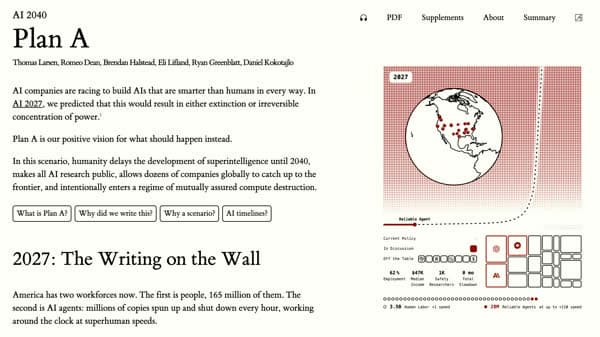 The AI 2027 site