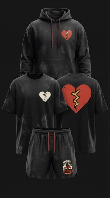 Revenge Fitness clothing mockup