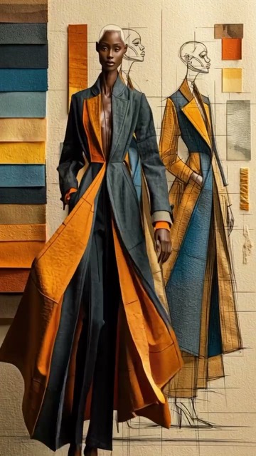 AI fashion design concept